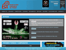 Tablet Screenshot of federacioncantabradepadel.com